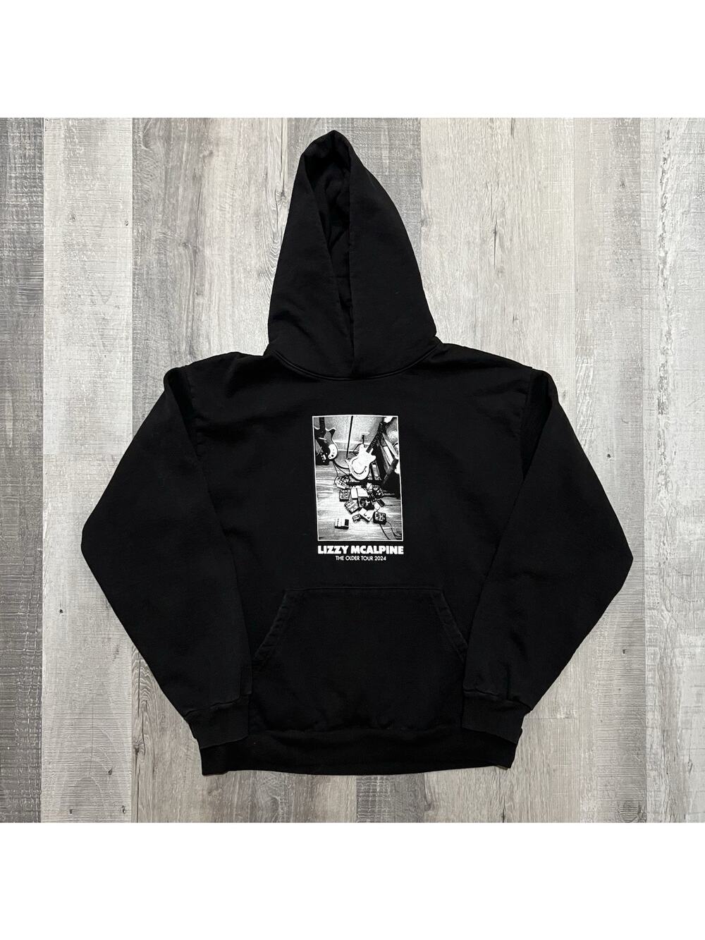 Lizzy Mcalpine The Older Tour Hoodie Black Heavy Cotton 2024 Merch Concert Sz L